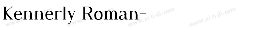 Kennerly Roman字体转换